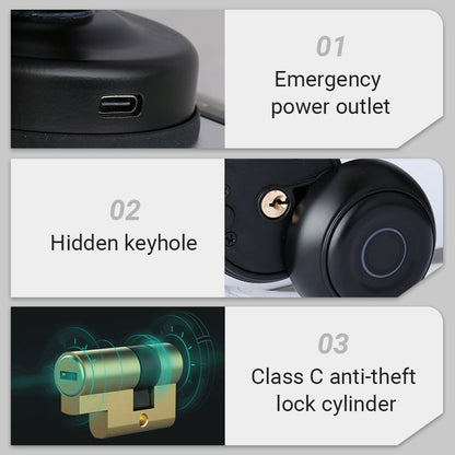 Spherical Smart Combination Fingerprint Lock