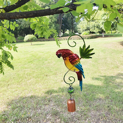 Parrot Wind Chime Hanging Decor