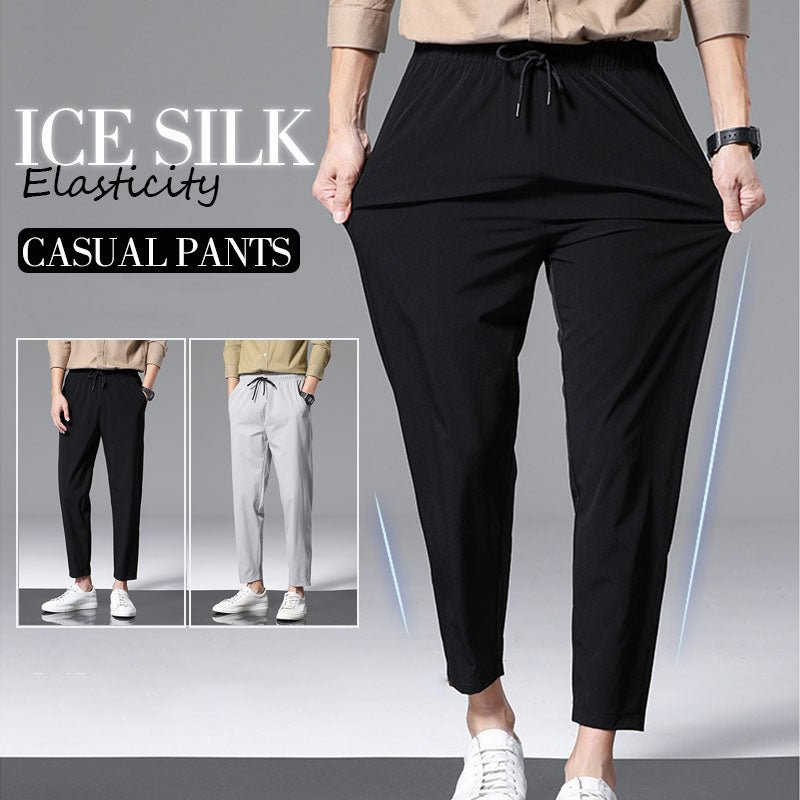 Breathable Ice Silk Drape Casual Pants