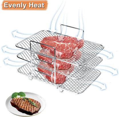 Double Basket Air Fryers Rack