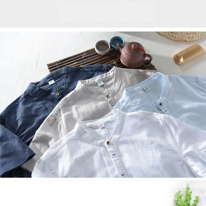 🔥 Men's New Linen Casual Short Sleeve Shirt-BUY 2 FREE SHIPPING