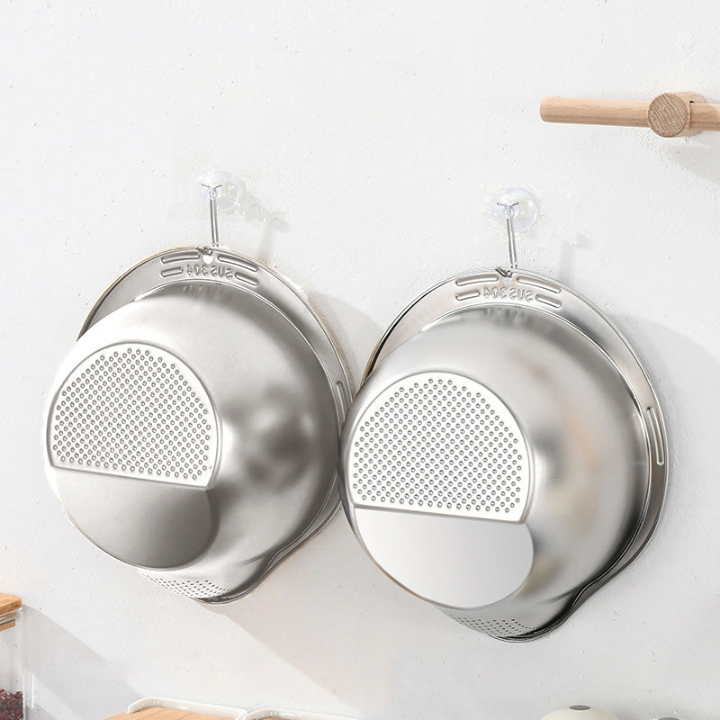 Stainless Steel Rice Strainer Bowl