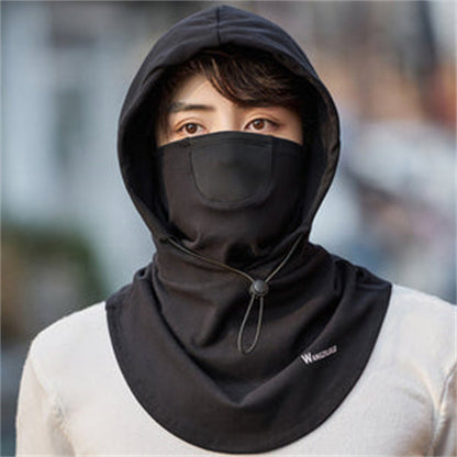 Hooded Face Mask with Neck Warmer for Cycling