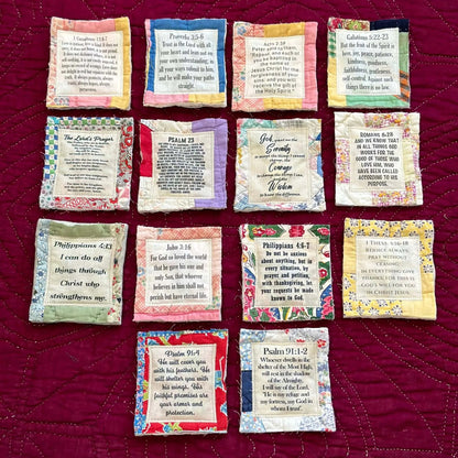 💜✝️Best Encouraged And Blessed Gift-Prayer Quilt With Cross Inside