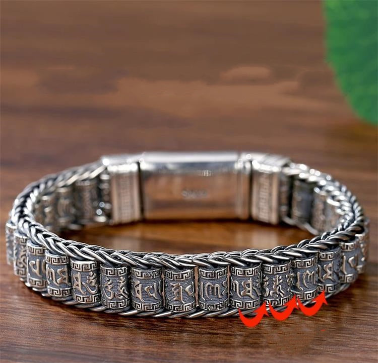 Six Character Truth-Prayer Wheel Bracelet⛓️