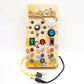 Wooden Toddler Busy Board Toys with LED Lights