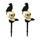 (🎃Early Halloween Promotion🎃 49% Off)Crow Skull Solar Garden Light