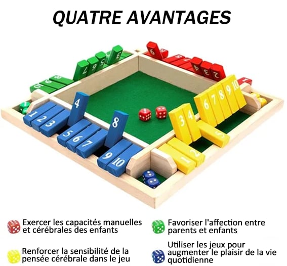 🔥FUN FAMILY GAMES - Shut The Box Board Game