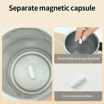 ☕Rechargeable Automatic Magnetic Stirring Coffee Mug Set with Digital Display