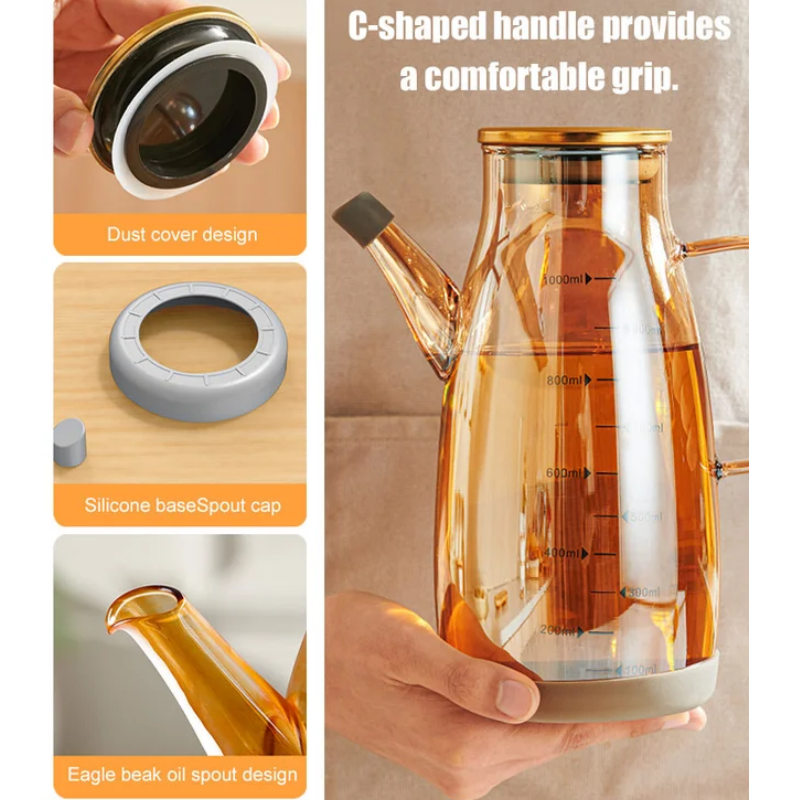 Oil Dispenser Bottle with Drip Free Spout