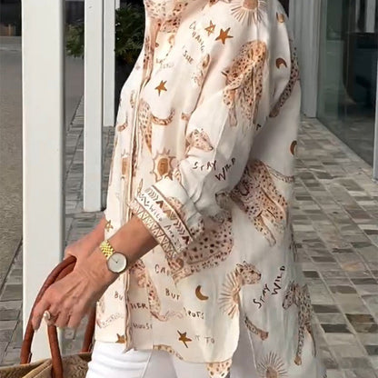 🌸Spring Specials🌸 Women’s Oversized Leopard Button-Down Shirt