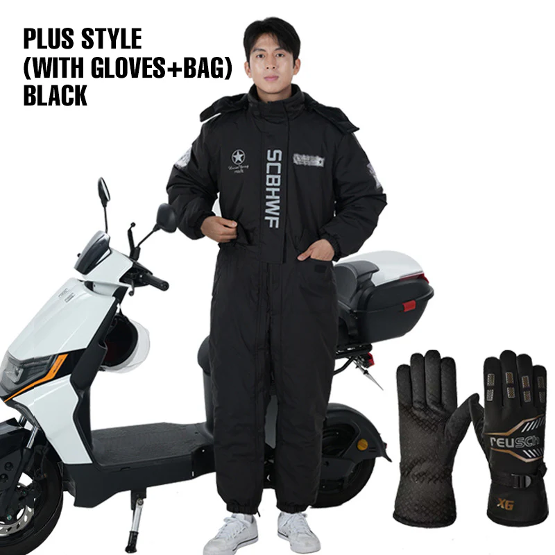 Winter Outdoor Riding Insulated Full-Body Suit