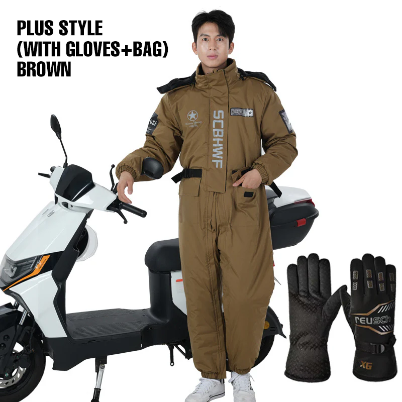 Winter Outdoor Riding Insulated Full-Body Suit