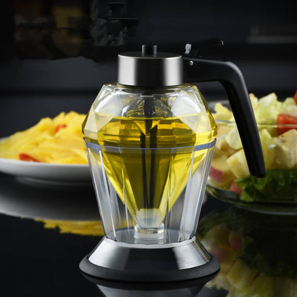 Household Diamond Glass Press Leak-proof Oil Dispenser