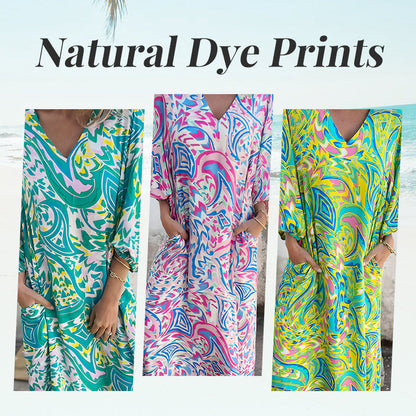 Vibrant Bohemian Printed Maxi Dress