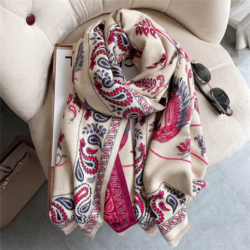 Artistic Patterned Warm Scarf