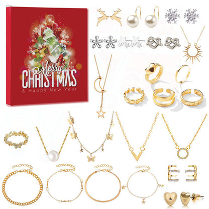 ✨🎄Christmas Sales 📿24PCS Christmas Jewelry Mystery Box