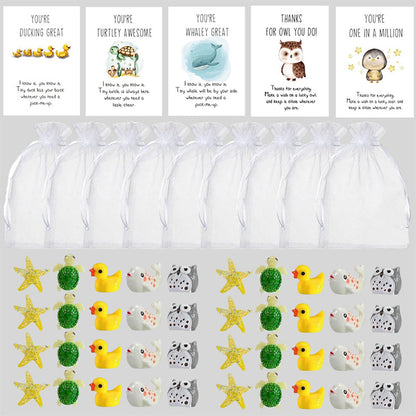 🎅25 PCS SET🎄 - Animal Pun Note Cards