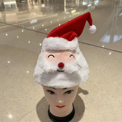 Interactive Plush Christmas Character Hat