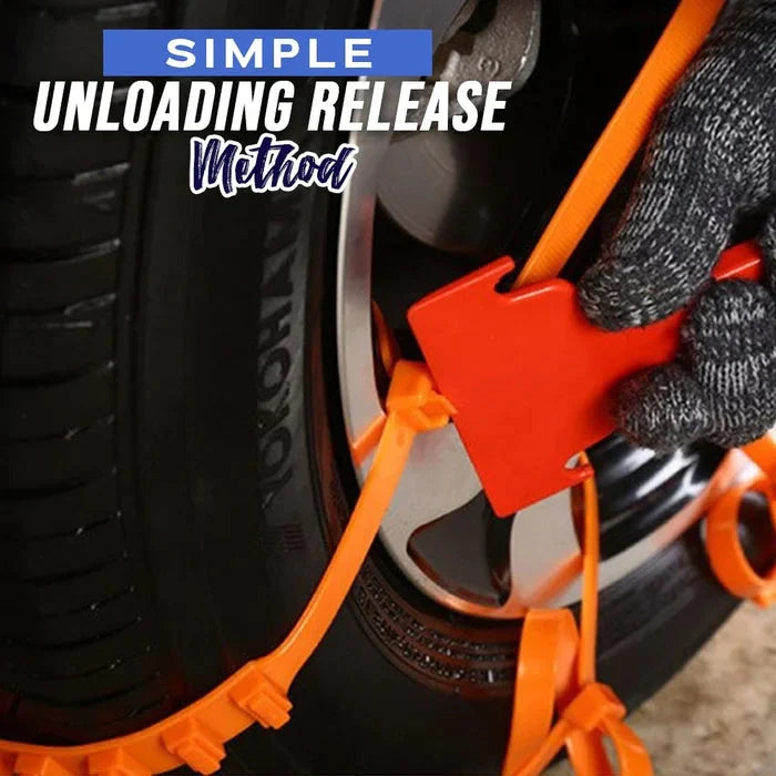 🔥2025 Winter Hot Sale🔥Universal Reusable Anti-skid Nylon Tire Chains
