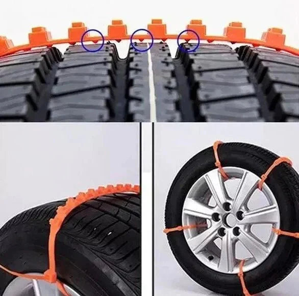 🔥2025 Winter Hot Sale🔥Universal Reusable Anti-skid Nylon Tire Chains