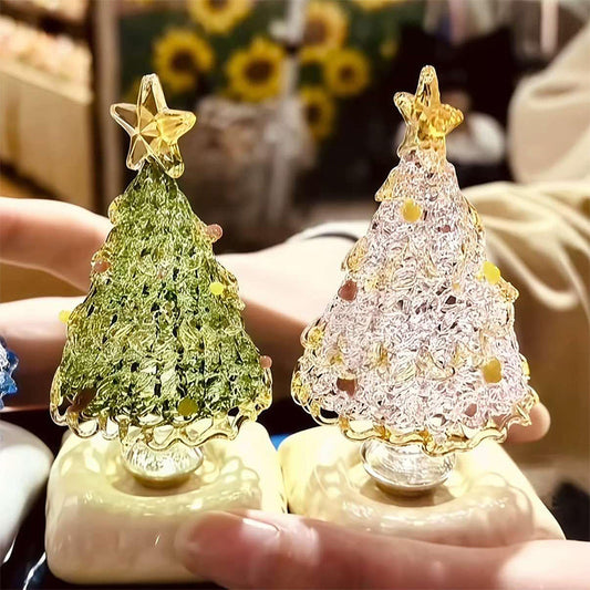 Handmade Glass Rotatable Christmas Tree Ornaments