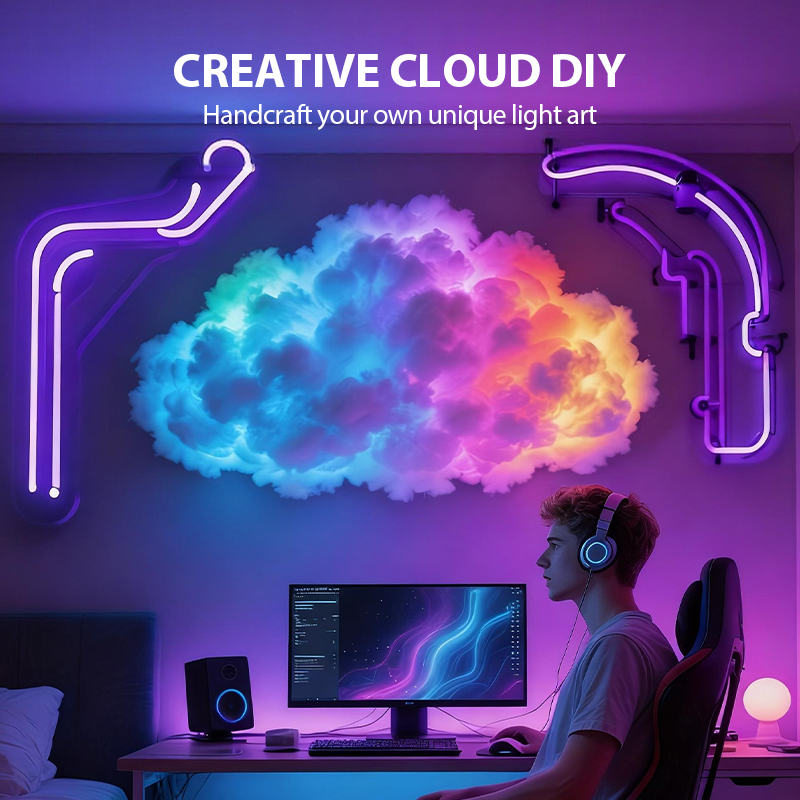 DIY USB-Powered Thundercloud LED Light Decor