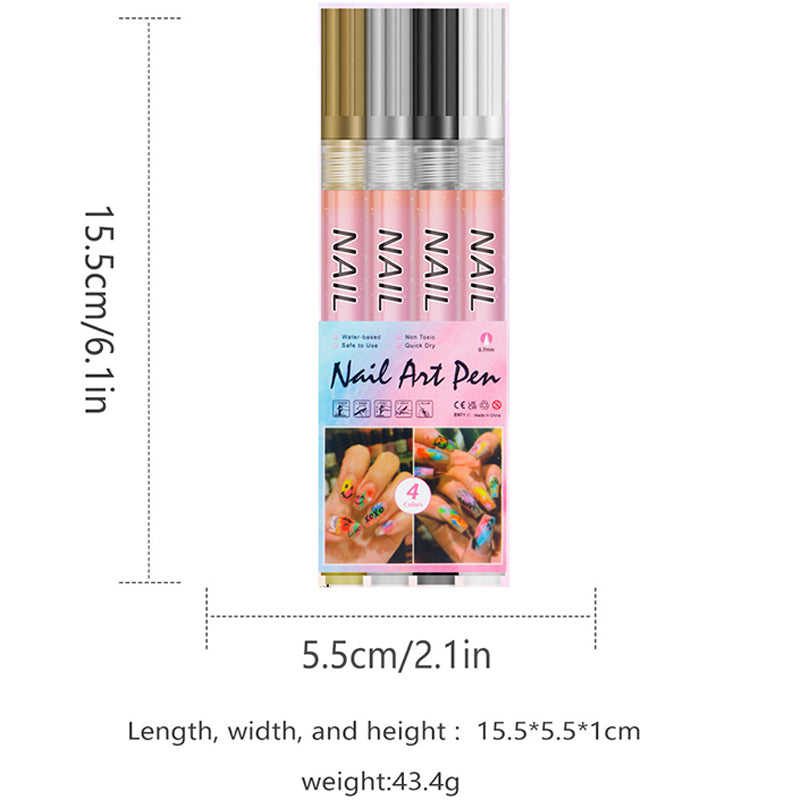 🎁Christmas Gift🎄12-Color Professional Nail Art Pen Set