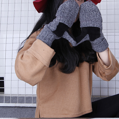 🧤 Flip-Top Fingerless Mittens | Unisex Warm Gloves ❄️ for Touchscreen, Office & Cycling - Keep Hands Toasty All Winter! 🔥