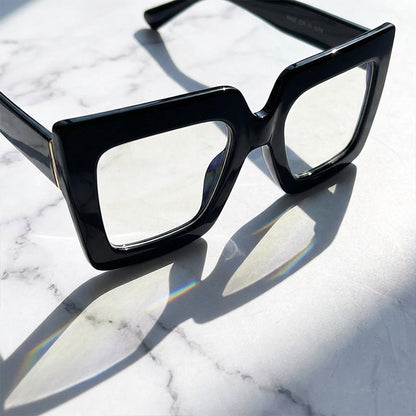 Chic Oversized Square Blue Light Blocking Glasses