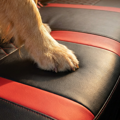 🚗9-Piece Universal Fit Leather Car Seat Cover Set