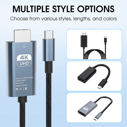✨🔥4K HD Type-C to HDMI Display Adapter