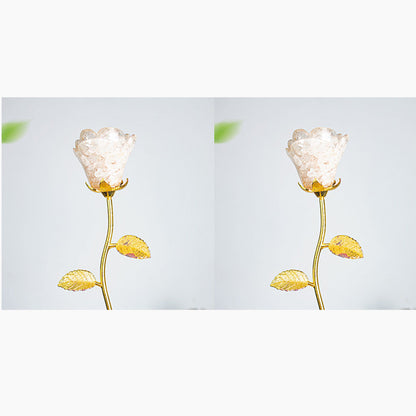 Artificial Crystal Rose Scepter Ornament