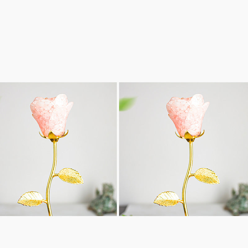 Artificial Crystal Rose Scepter Ornament