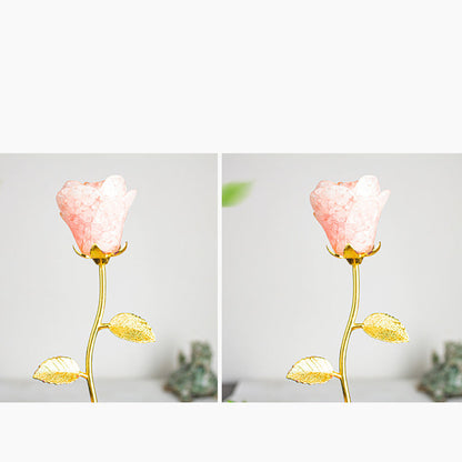 Artificial Crystal Rose Scepter Ornament