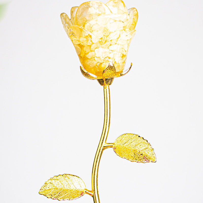 Artificial Crystal Rose Scepter Ornament