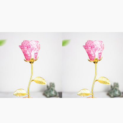 Artificial Crystal Rose Scepter Ornament