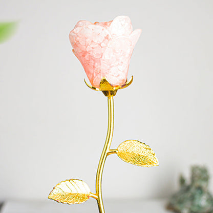 Artificial Crystal Rose Scepter Ornament
