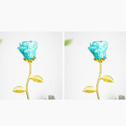 Artificial Crystal Rose Scepter Ornament