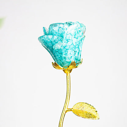 Artificial Crystal Rose Scepter Ornament