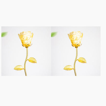 Artificial Crystal Rose Scepter Ornament