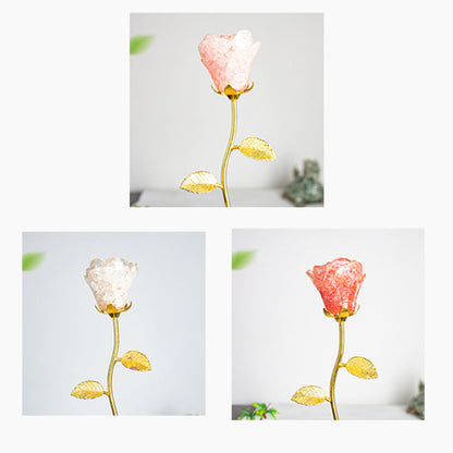 Artificial Crystal Rose Scepter Ornament