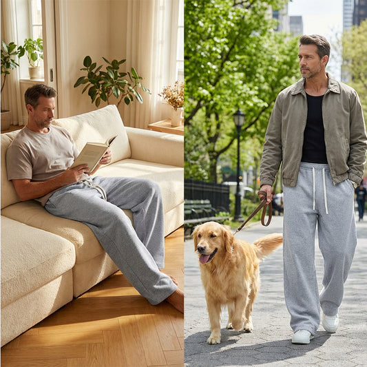 Men's Casual Loose Fit Drawstring Pants
