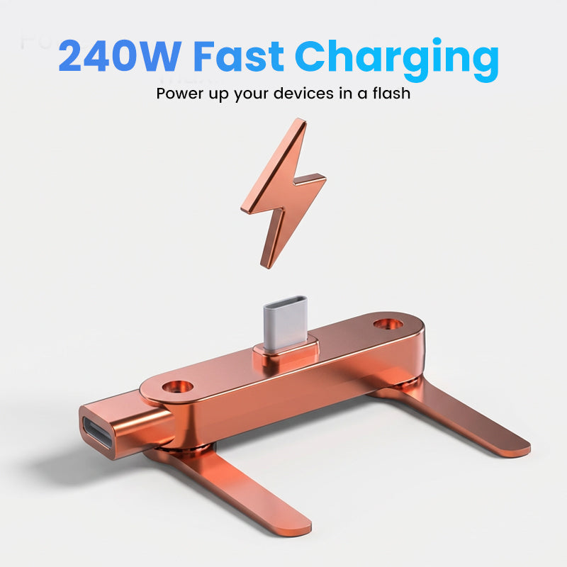 🔥Fast Charging Adapter with 360° Foldable Phone Stand🔥