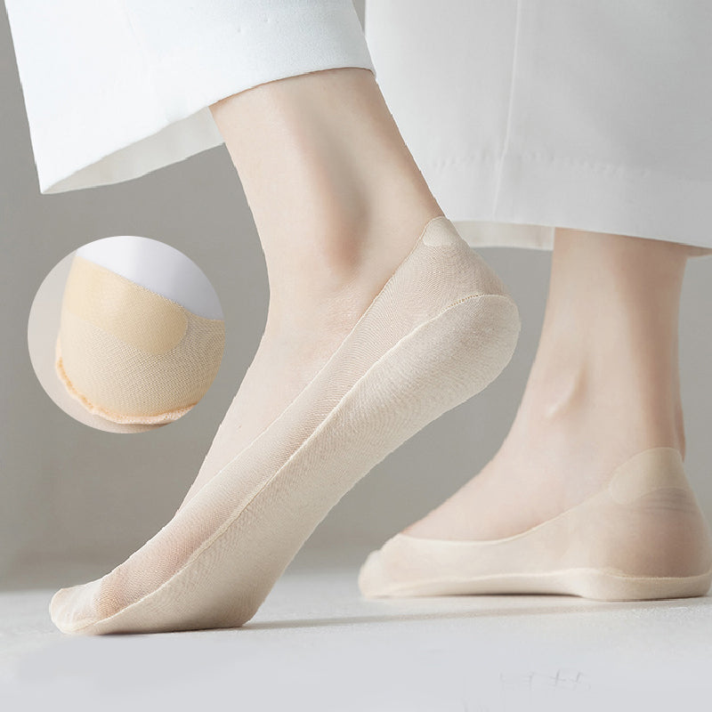 Women's Ultra-Invisible Sheer Mesh Low-Cut Boat Socks