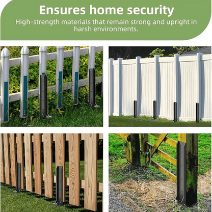 🛠️ Heavy-Duty Fence Post Repair Kit – No Digging & H-Shaped Reinforcement 🚧