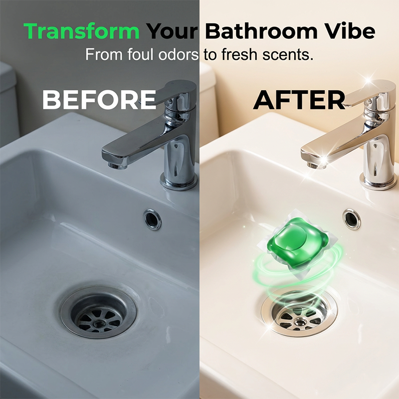 🏠💧 Drain Deodorizer Pods – Bio‑enzyme formula neutralizes smells at the source. Instant fresh scent, no harsh chemicals. Say goodbye to embarrassing odours. 🚰✅