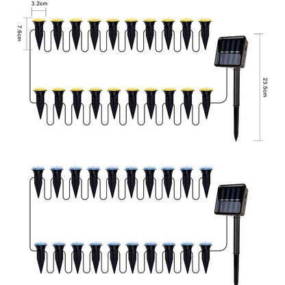 💡☀️ Solar Powered Garden Pathway Lights – Auto On/Off, Weatherproof & Perfect for Walkways & Yard Decoration 🏡