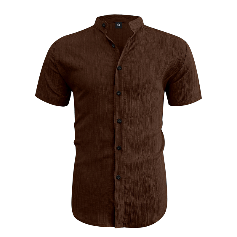 ✨New Arrival👕Men's Summer Stand Collar Short Sleeve Shirt