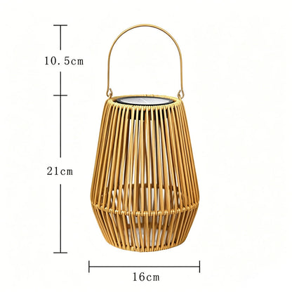 Solar Powered Rattan Lantern Light🏮